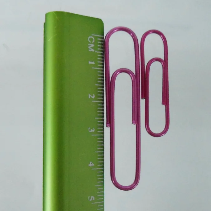 25mm colorful pvc plastic paper clip with high quality