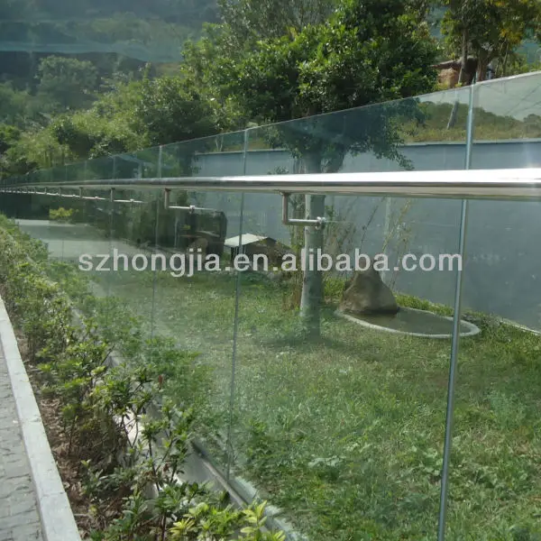 Designs Balcony Balustrade Handrails Laminated Glass Stainless Steel Frameless Tempered Railing Glass