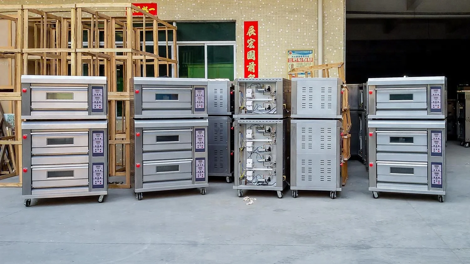 TT-O39C 2 Deck 4 Trays CE Electric French Baguette Bread Bakery Oven