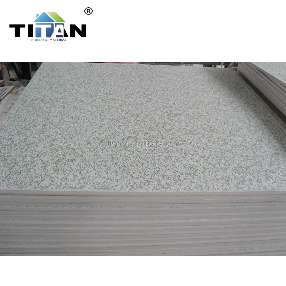 PVC Gypsum Ceiling A573 without Design, Vinyl Faced Gypsum Panels