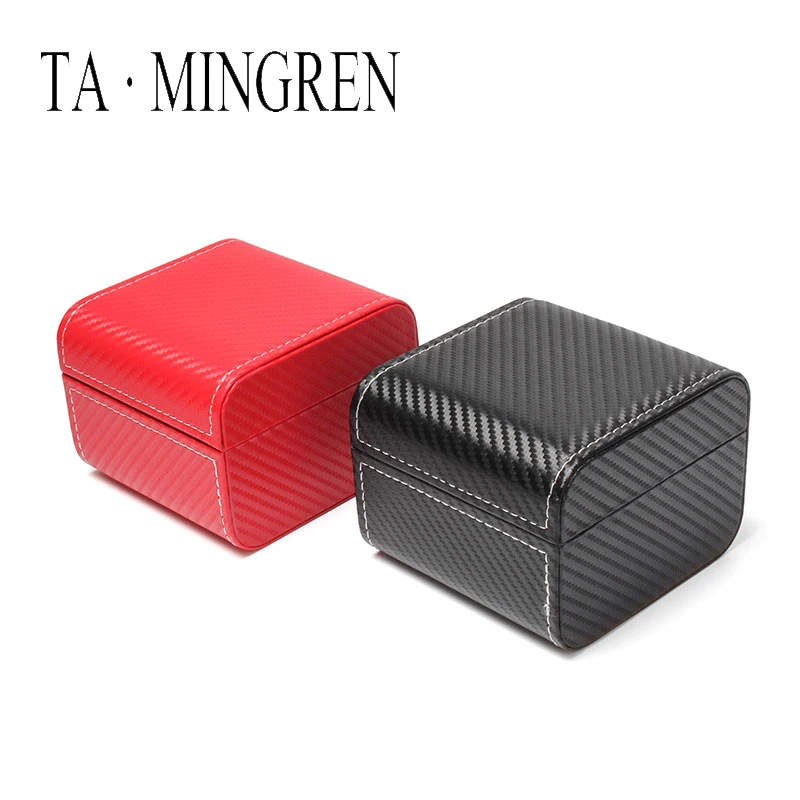High Gloss Fashion Custom  Pu Leather Classical Watch Box With Logo