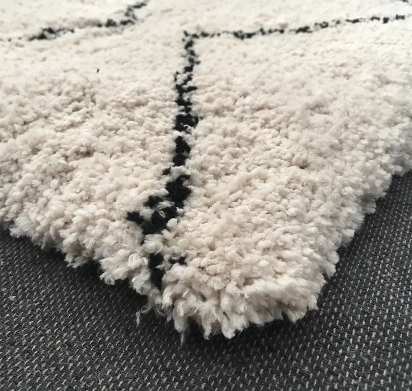 Hot sale new design area decor morocco floor microfiber carpet