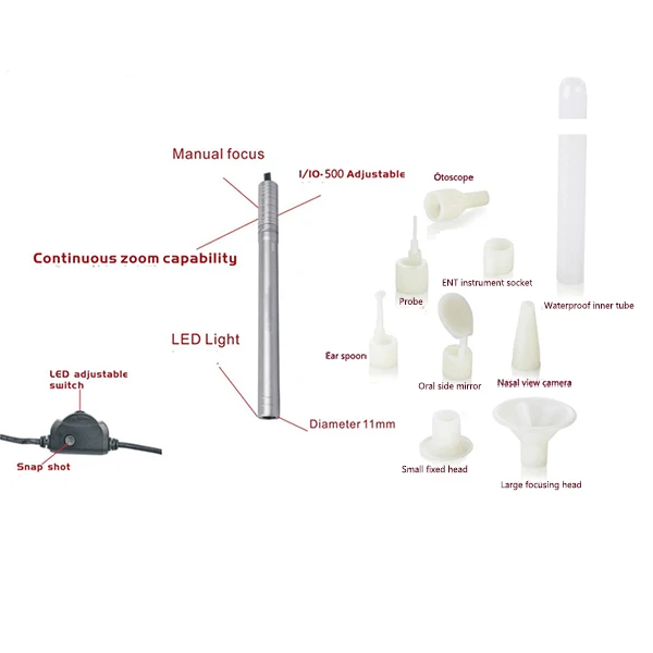 2018 Портативный USB бороскоп Depstech Полужесткий эндоскоп Инспекционная камера 2 0 мегапикселей CMOS HD Водонепроницаемая камера-змея