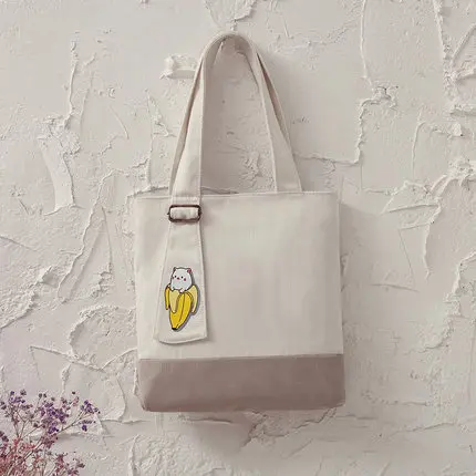 Eco friendly recycled colorful tote shopping cotton canvas bags