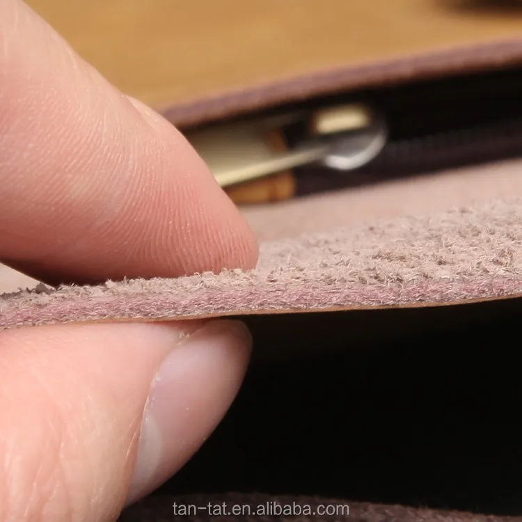 A4 Men File Easy Carry Real Leather Folder