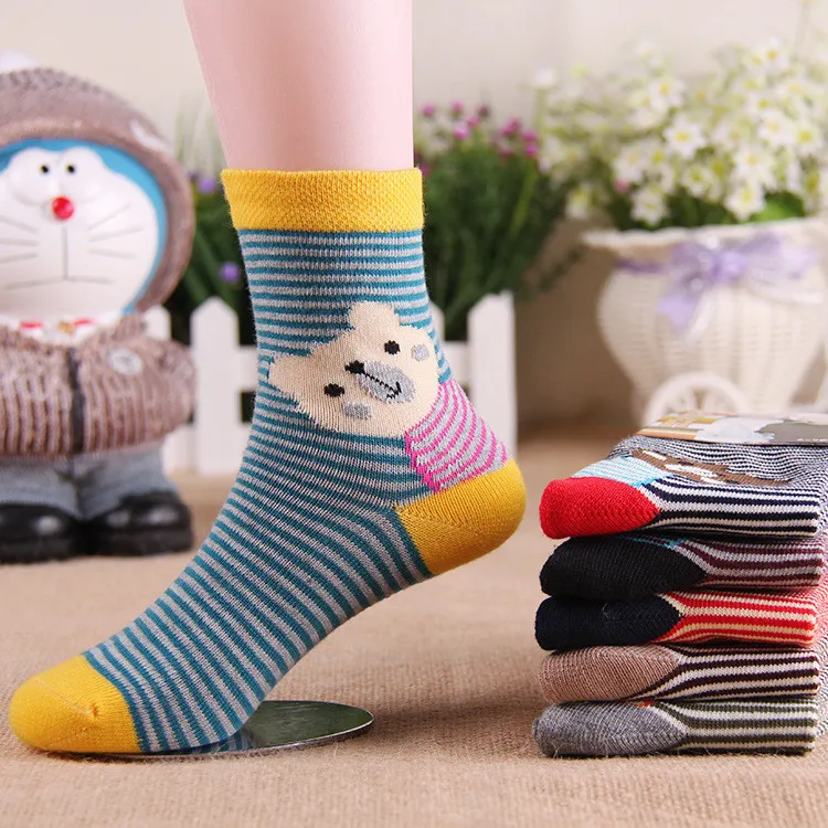 Warm soft cotton baby boys girls socks baby clothing accessories booties floor infant socks homewear 2pair