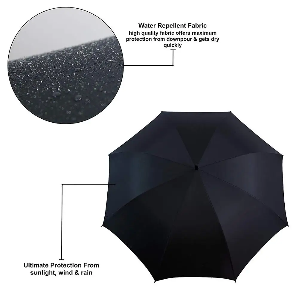 
Extra Large Umbrella Windproof Waterproof Sun Protection For Men Light Weight Sturdy Umbrella For Men Big Umbrella Parasol 