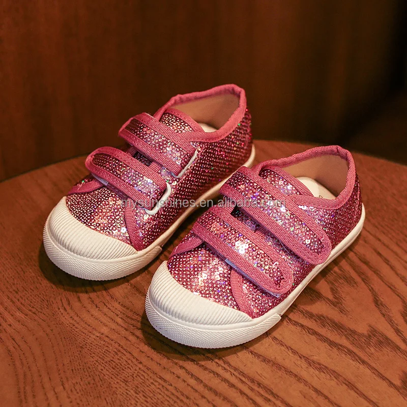 Sequin Kids Girls Shoes Fashion Sneaker Cute Soft Baby Girl Casual Foot Wear