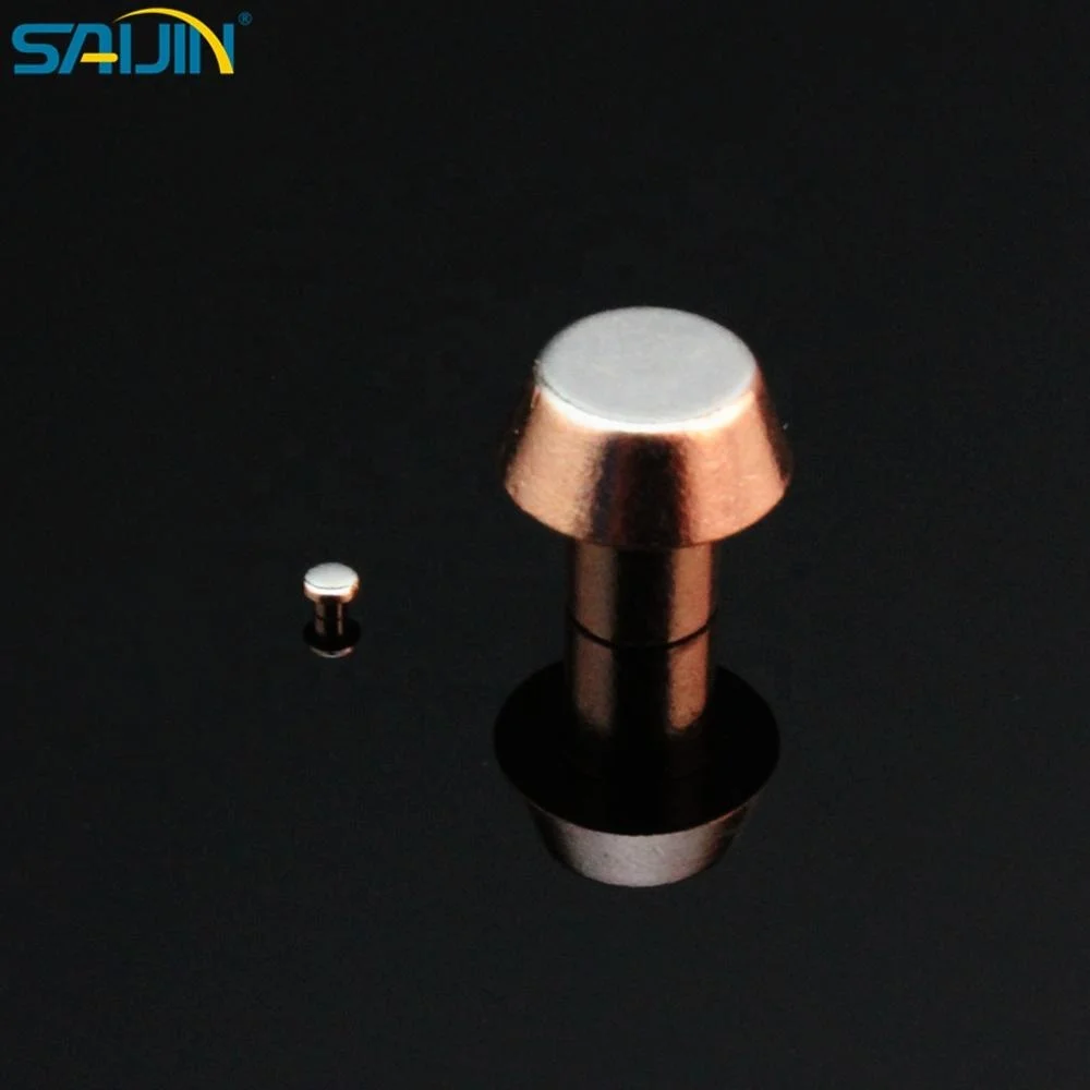 Electrical composite silver contact points for switch socket