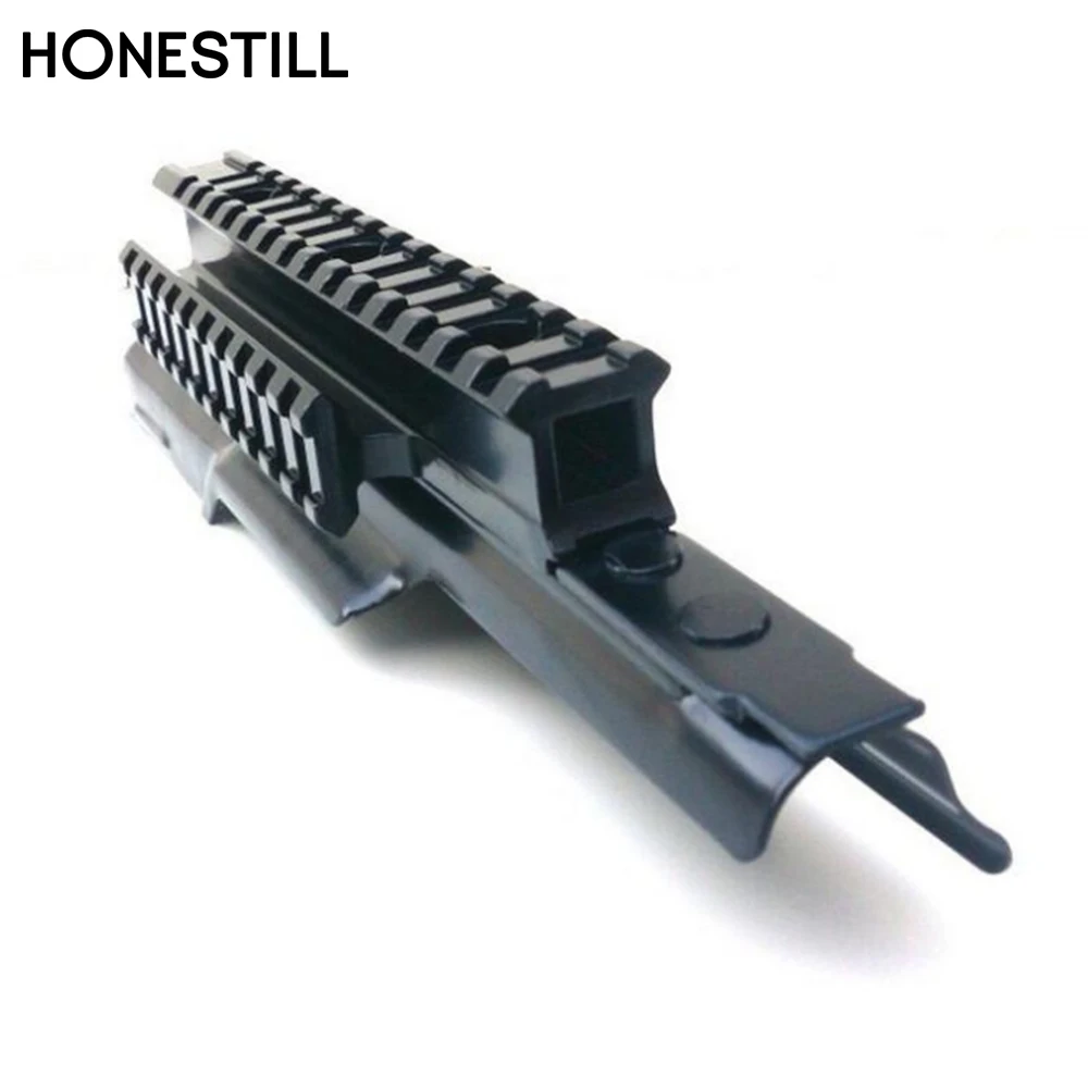 Tactical AK Receiver Cover w/ Tri-Rail Mounting System Ak 47 & 74 Top Cover Scope Mount Weaver Rail Receiver 20mm Picatinny