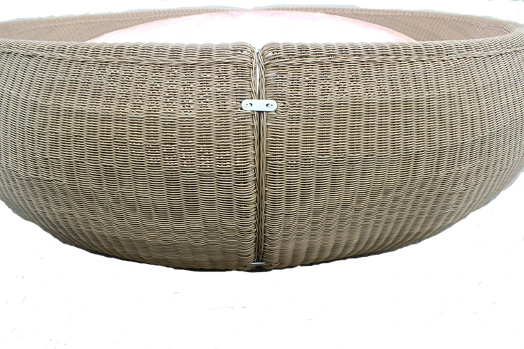 Bedroom Wicker Furniture Sofa Bed Rattan KD Big Round Bed