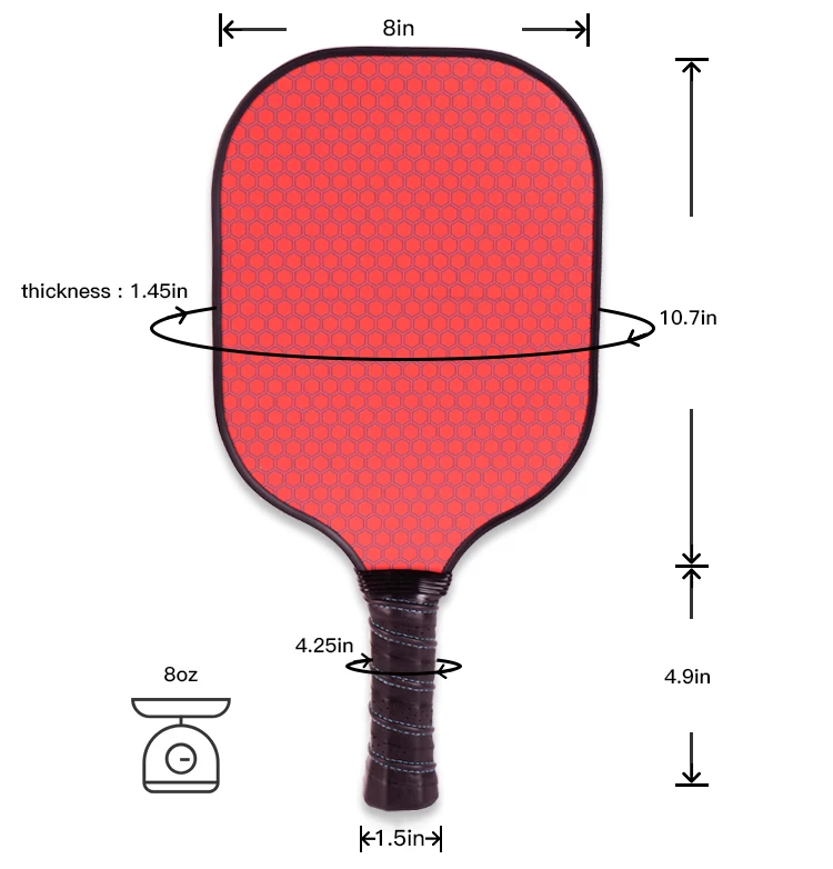 OEM/ODM paddle racket carbon ball graphite pickleball