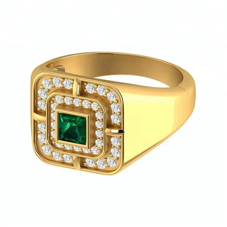 Big Stone Ring 925 Sterling Silver Designs for Men Trendy Square Zircon Silver 925 Rings Women Saiz Besar Wedding Bands or Rings