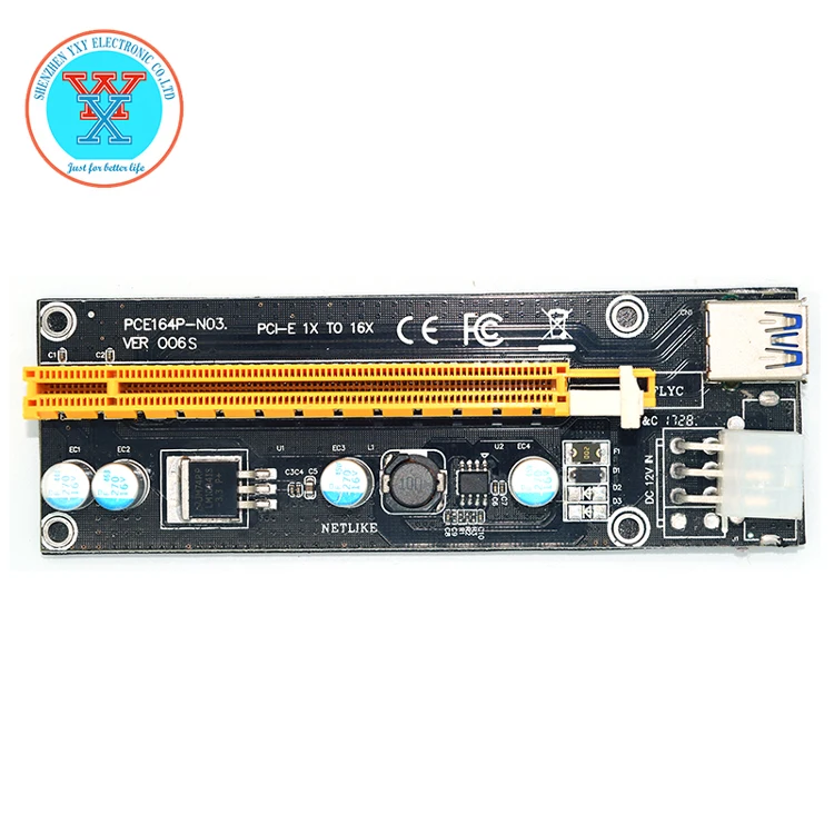006 S pci-e PCI E Экспресс 1X к 16X Riser Card USB 3.0 удлинитель