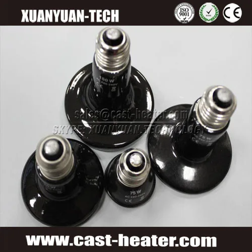 AC 220V 100W Ceramic Emitter Heater Pet Reptile Heat Lamp Bulb