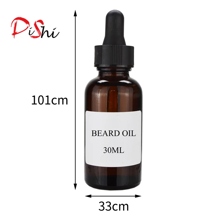 Dishi Wholesale 30ml pure Organic Beard Growth Oil For Men Beard Balm private label organic kit