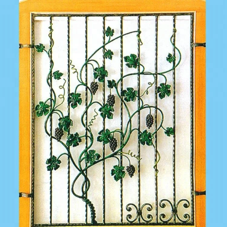 new style modern wrought iron american window grill design