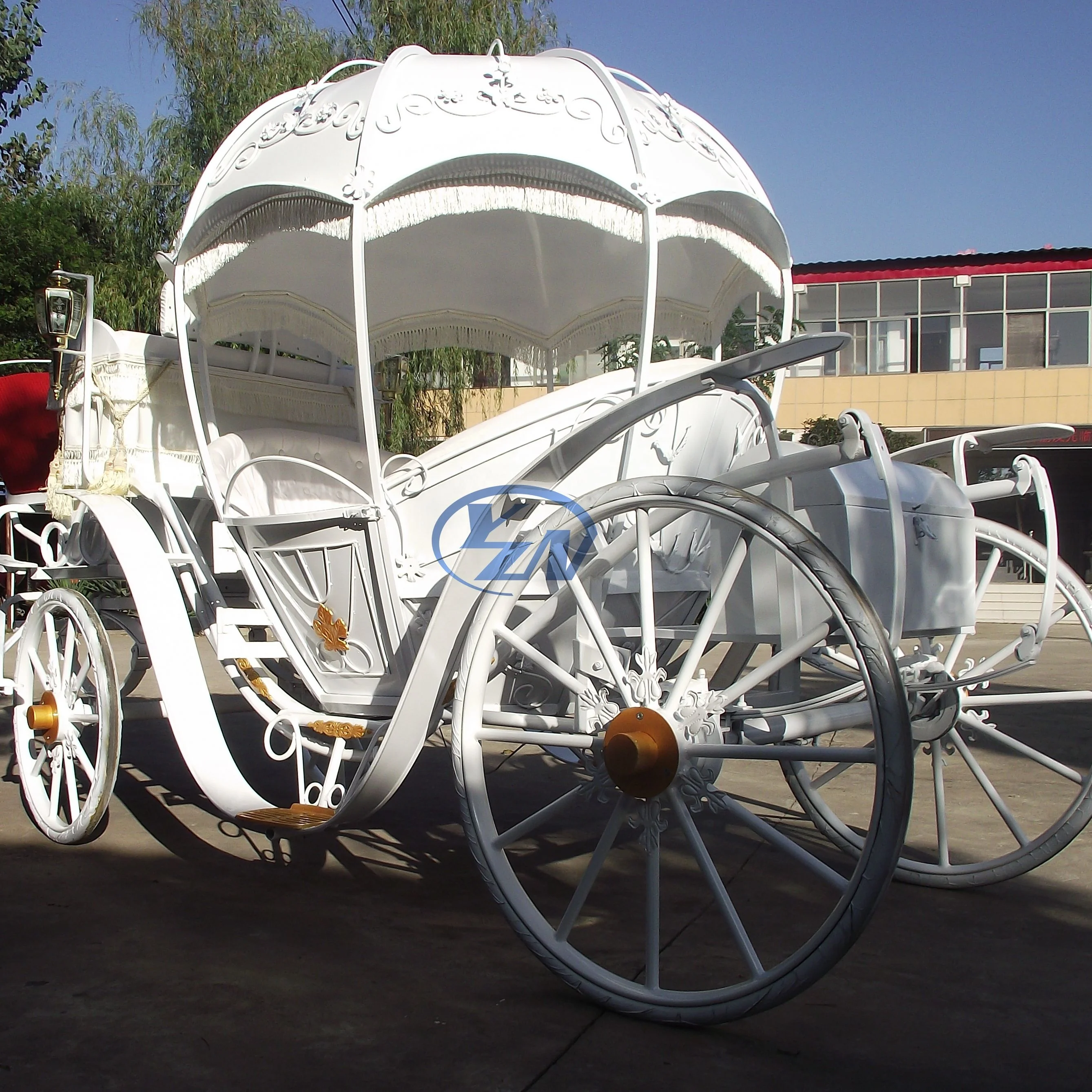 
Horse Carriage Customized design YZN Pumpkin Horse Drawn Carriage European Style 
