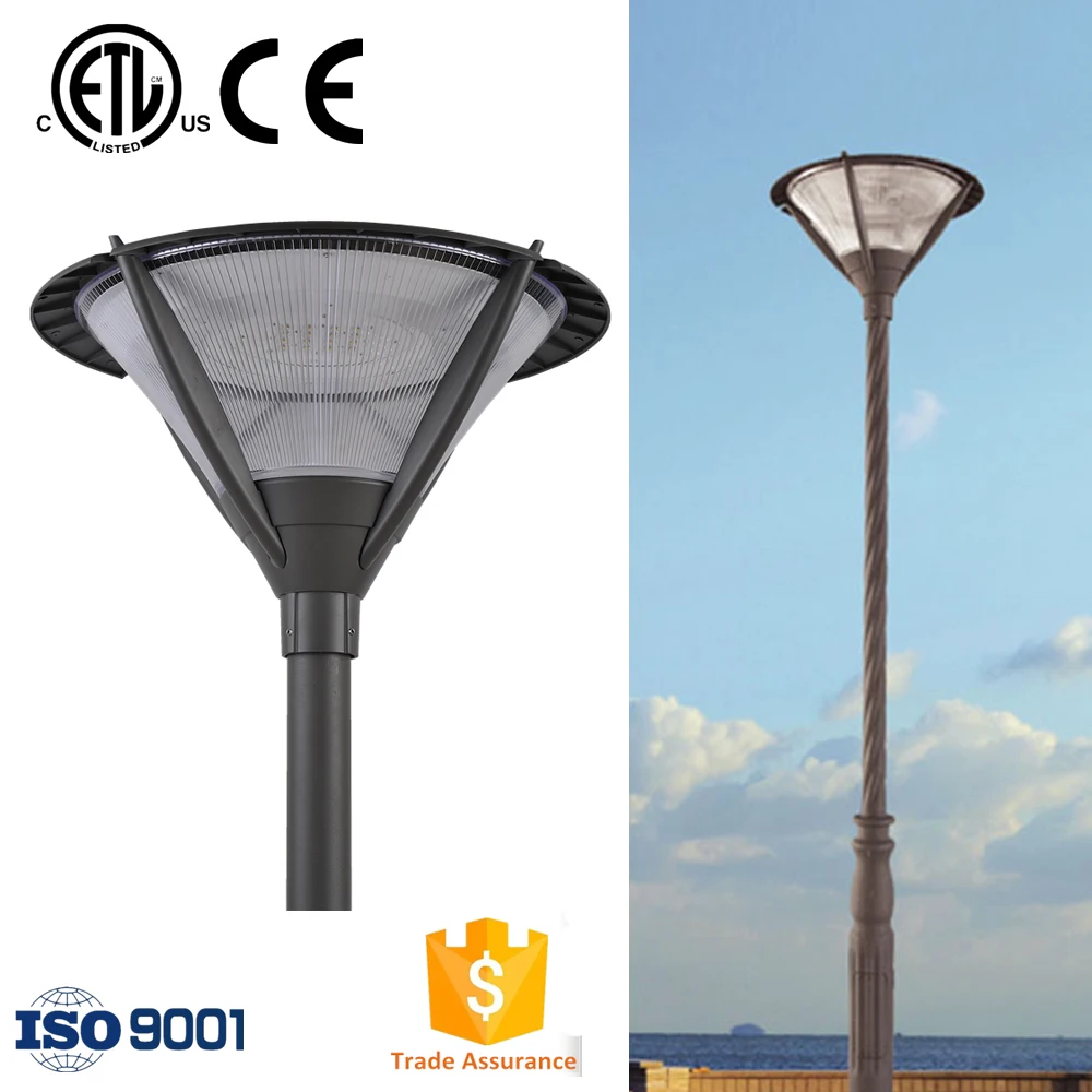 35W 50W 60W YMLED-6101 Led Garden Lighting Yard Pole Lamp ETL Post Top Lamp Outdoor Post Top Area Light