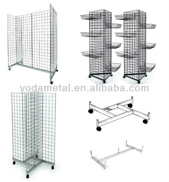 
Изготовленные на заказ дисплеи для обуви Gridwall 