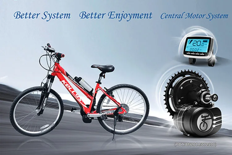 Hot sale  48V500W  TSDZ2 Mid motor for electric bike with Hailong  battery 48V 13AH lihtium battery