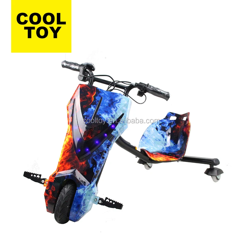 Saber New SASO COC Certificated Cooltoy New Kids Three wheels electric scooter drift trike with LED light