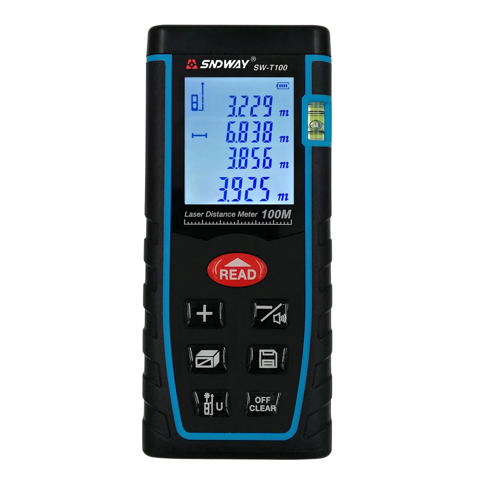 
100m Laser Distance Meter Measuring Tools Laser Distance Meter Hot Sale SNDWAY Acceptable 12 Months 112x 50x25mm PSE, FCC CN;SIC 