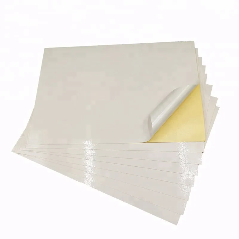 Direct manufacturer self adhesive cast coated paper gloss mirror blank sticker paper