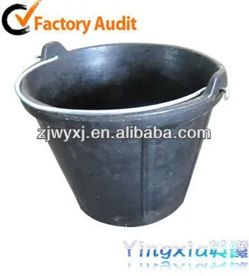 10L cement rubber bucket with handle,construction/building tools