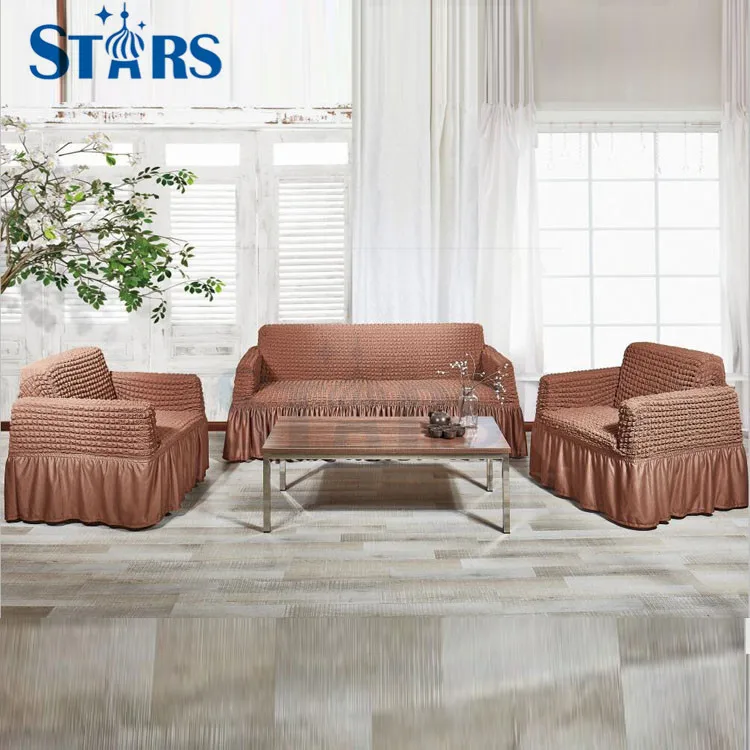
GS-SC-04 Micro fiber polyester fitted protective sofa set covers 