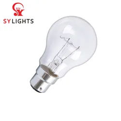 Professional factory supply vintage edison E27 110V 60w GLS shell clear incandescent lamp light bulb bombillas