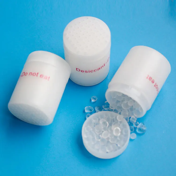 Cylindric desiccant canister silica gel for pharmaceutical primary packaging
