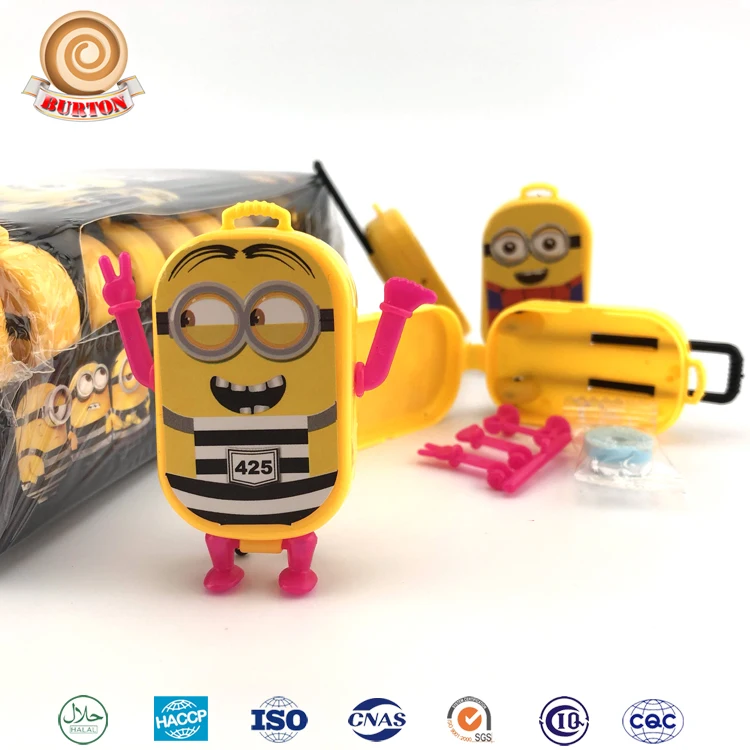 Миньон чемодан игрушка конфеты/смешная мультяшная форма конфеты