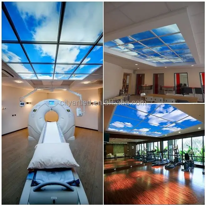 2017 Sky LED Light Sky and Cloud Image Seamless 3mm 36W 40W Blue Sky LED Panel Light With 60x60 30x120 Sizes