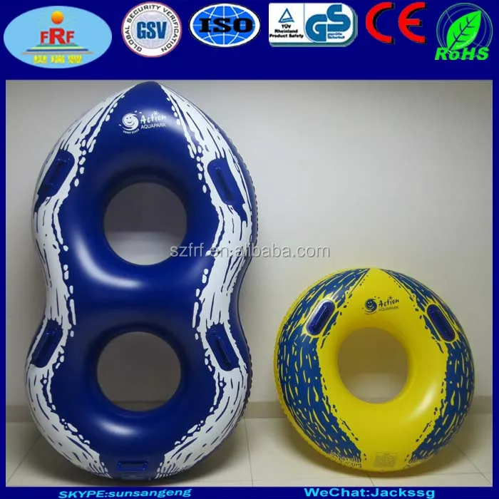 Summer Water Play Fun Inflatable Double Water Park Tube Water Slide Tube Waterpark Double Tube