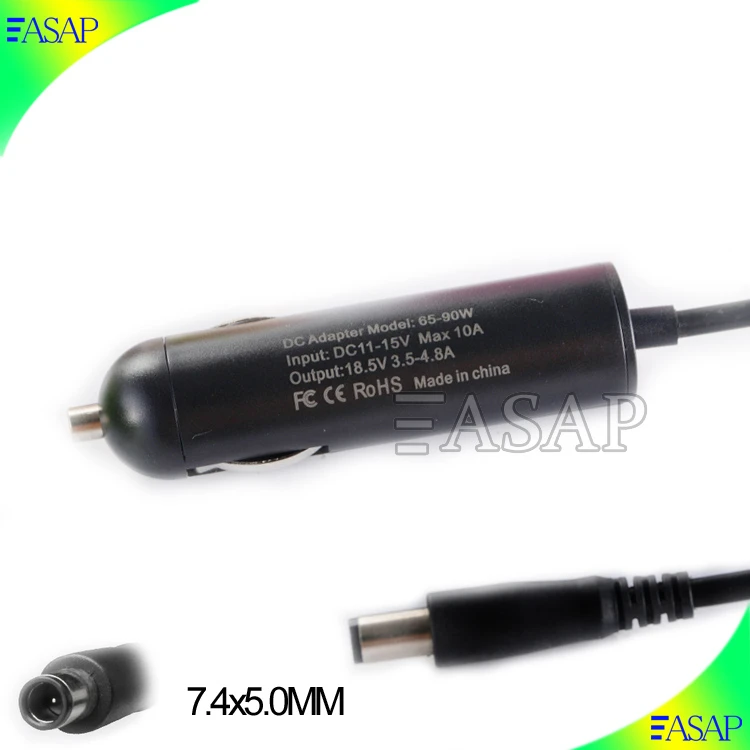 19V 4.74A Car Charger for HP Laptop Adapter 7.45.0mm