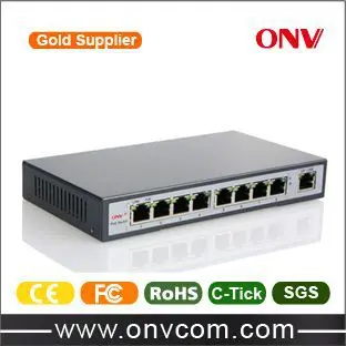 Оптический конвертер8 портов 20км 10/100/1000М одномодовый медиа конвертер