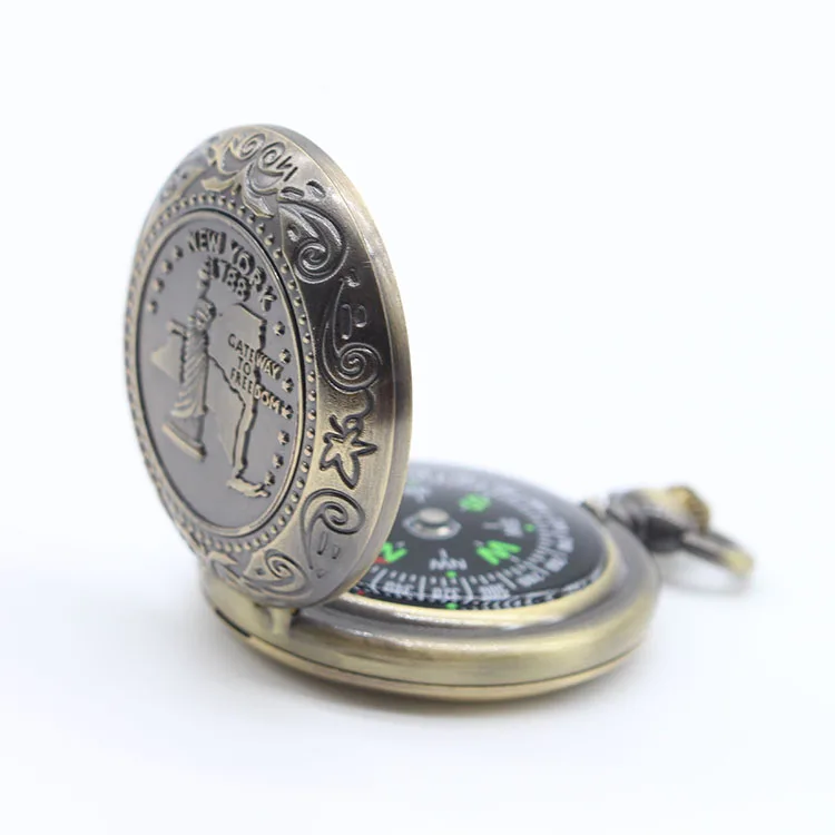 Outdoor Multi-functional Army Stainless Steel Compass Antique Pocket Compass
