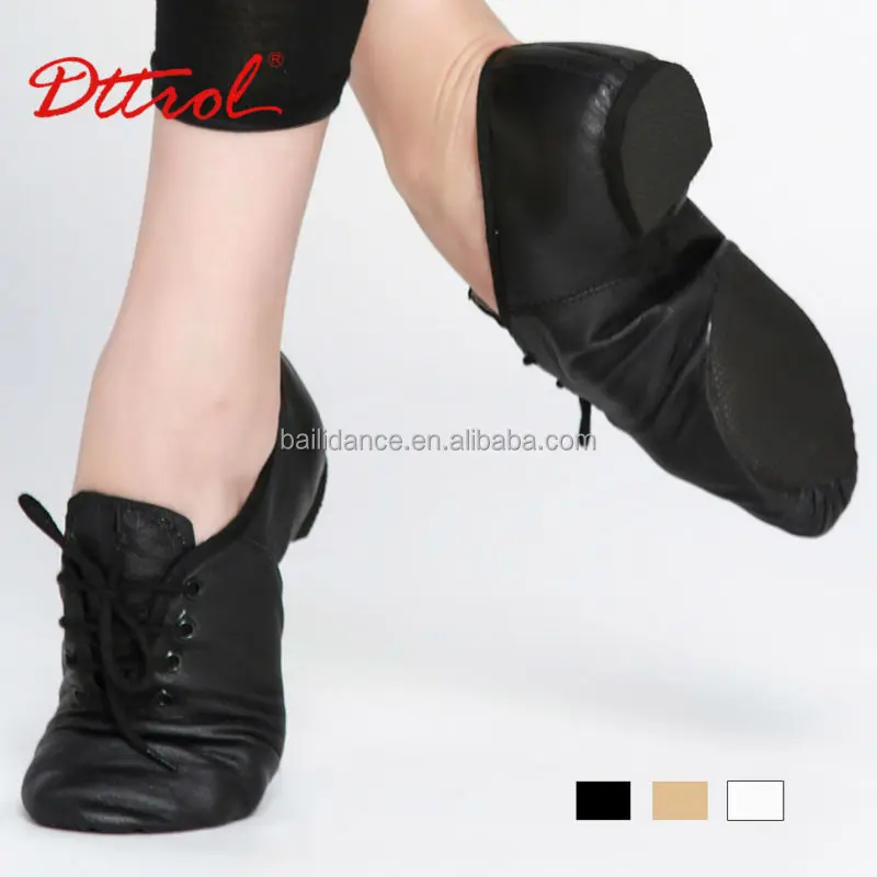 
D004715 Dttrol dance split sole lace up jazz shoes 