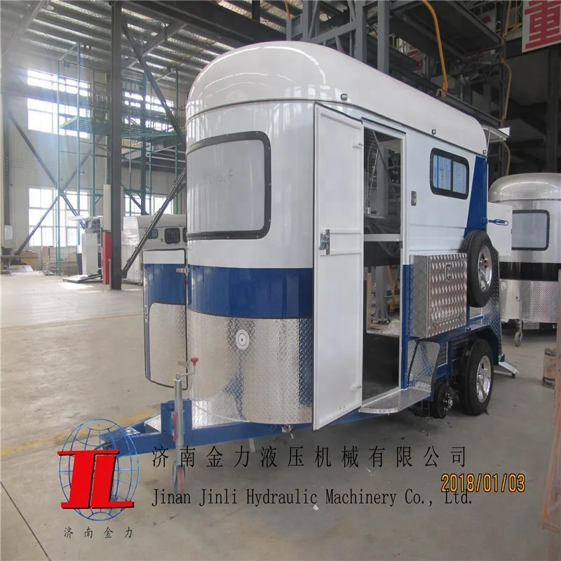 
2HSL-D 2 horse trailer straight load with kitchen 