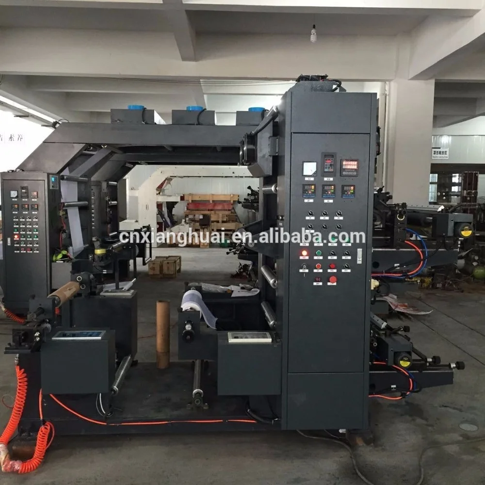 Hangzhou Xinghuai Flexo Printing Machine Manufacturer 4 Colors Roll Paper Flexographic Printer