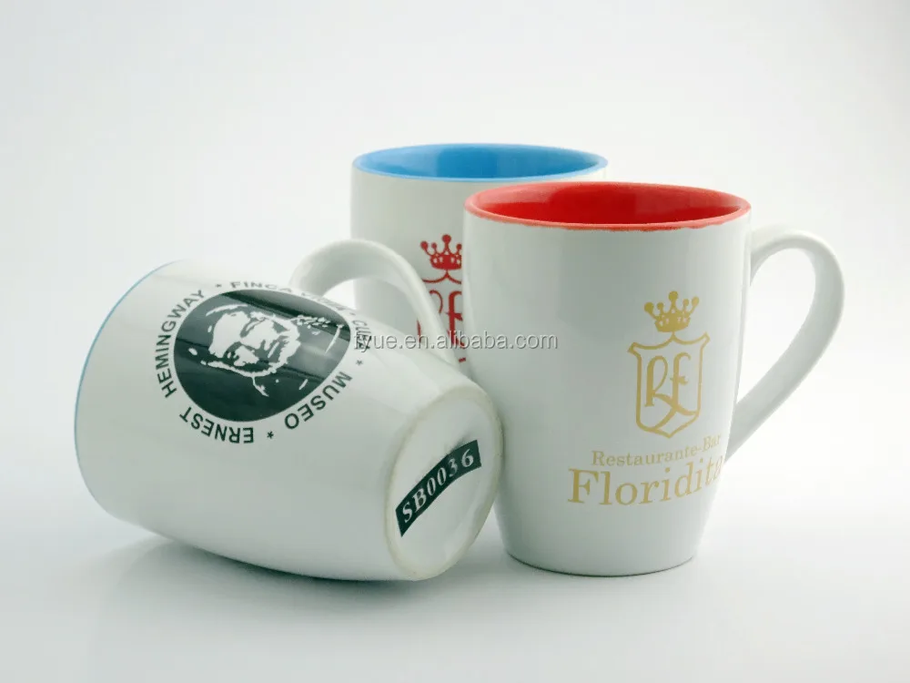 Unique customized porcelain design color mugs /paint your own mug