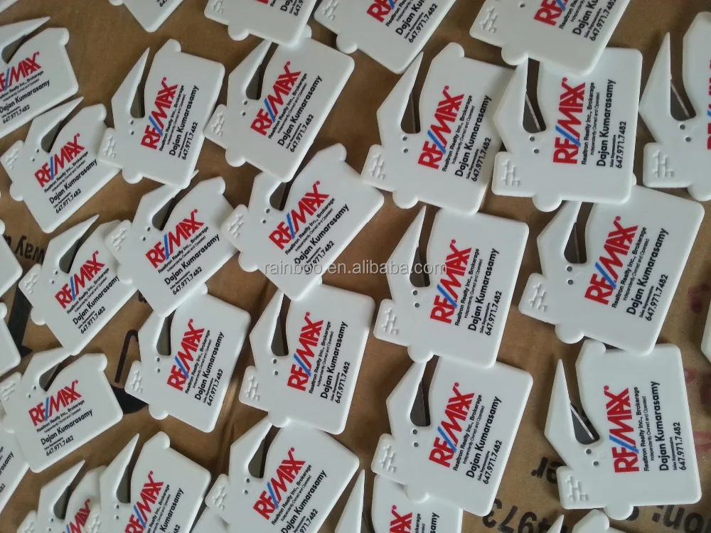 Plastic house shape  letter opener for promotion
