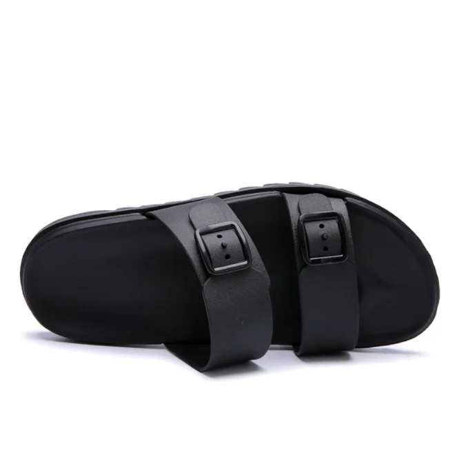 w882 summer man shoe black beach slipper