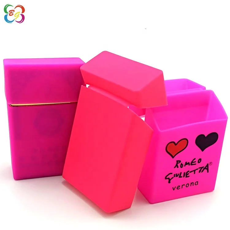 Рекламные подарки Китай Оптовая Пользовательские логотип печати силиконовый портсигар