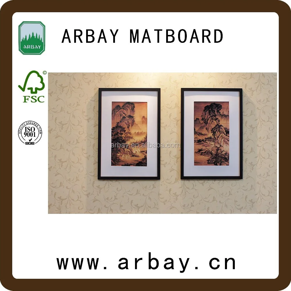 High quality Acid free Black core Precut matboard Cutting board Picture frame