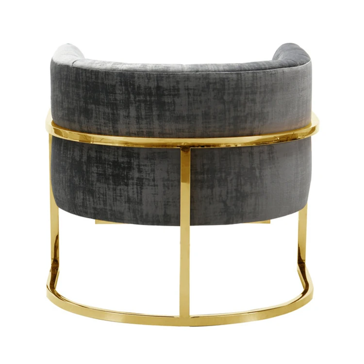 Modern upholstery furniture fabric fancy velvet living room black velvet accent chair