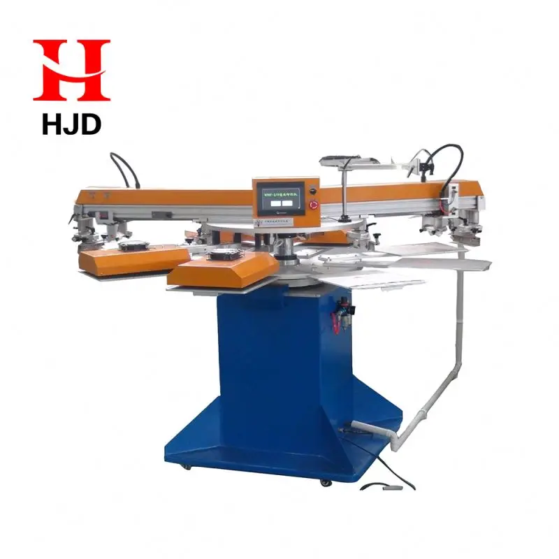 Auto 2 two colors Silk screen printing  machine price