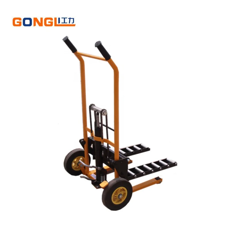 
pallet hand hydraulic stacker fork lift/manual stacker forklift /hand lift truck 