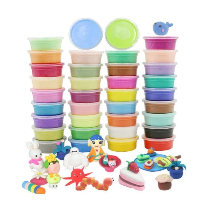 Глина для моделирования «сделай сам» 36 цветов волшебная воздушная сухая глина ультралегкий пластилин детей